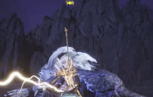Aion 2 gameplay screenshot of melee combat with damage numbers on screen